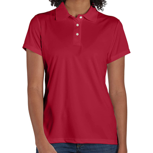 Chemise polo de golf pour femme, manches courtes, dernier design imprimé sur mesure, prix de gros. - Product Image 1