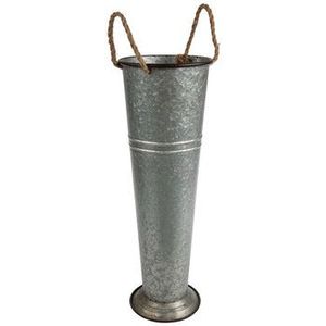 Rustic Galvanized Metal Pitcher Vase Farmhouse Decorative Flower Jugs with Handle Flower Pot for Home <b>Wedding</b> Table Deco Planter - Product Image 5