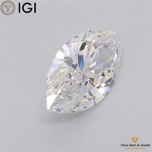 Diamante Suelto de 4.02 Quilates, Cultivado en Laboratorio CVD, Forma Marquise, Color F, VVS2, 15.26 MM, Certificado IGI y para Joyería Única - Product Image 5