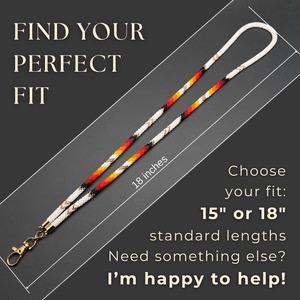 Chaîne de corps perlée faite à la main, élégante, durable et légère, accessoire pour badge d'identité de bureau, d'école, porte-clés ou collier pour usage quotidien - Product Image 2