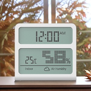 Thiết kế mới đa chức năng lớn LCD hiển thị nhiệt kế ẩm kế với đứng - Product Image 2