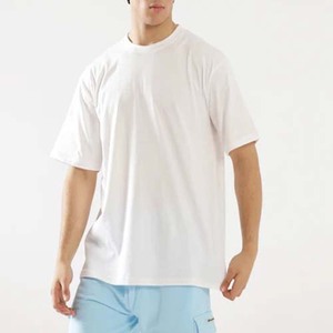 Chemise à manches courtes pour homme, de haute qualité, nouvelle collection été, décontractée, couleur unie, tricotée, 100% coton, respirante, coupe ample - Product Image 3