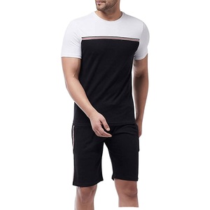 Wholesale 2026 Men's Trendy Sports Casual Hip-hop Loose Breathable Summer Round Neck Short Sleeved Shorts <b>Set</b> - Product Image 1