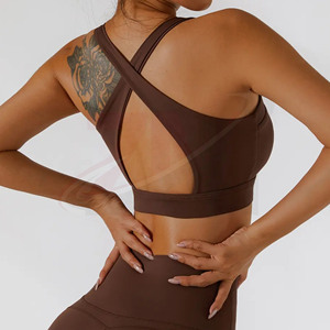 Soutien-gorge de sport solide haute performance avec découpe automatique – Produits phares – Soutien-gorge de sport pour femme pour le fitness – Soutien-gorge de sport pour adultes - Product Image 3