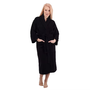 In Stock Plush Oversize Winter Soft Warm Long Flannel Bathrobe with Hooded Women Thick Night Fleece <b>Bath</b> Robes - Product Image 2