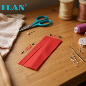 Nastro in tessuto Ilan 2 cm x 10 m rosso brillante per cucito e artigianato - Product Image 3