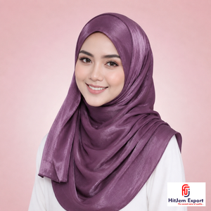 Zimmy Choo Plain Hijab Scarf Custom Printed <b>Silk</b> Feel Soft <b>Head</b> <b>Wrap</b> Shawl OEM ODM Textile Manufacturer - Product Image 2
