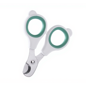 กรรไกรตัดเล็บสัตว์เลี้ยงสแตนเลสสำหรับแมวและสุนัขพร้อมด้ามจับกันลื่นแบบนุ่ม ใบมีดโค้งปลอดภัย กรรไกรกรูมมิ่ง - Product Image 1