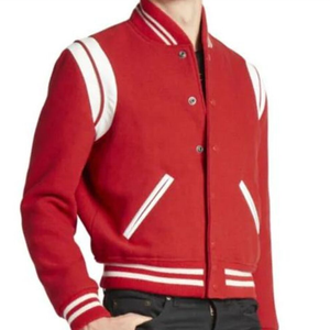 <b>Men's</b> Jackets New Arrival Wool Letterman Jacket for <b>Men</b> <b>Men</b> Varsity Jacket Set Custom Embroidery Patchwork White Pakistan - Product Image 5