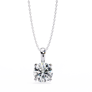 Minimalist 14K <b>Solid</b> <b>Gold</b> IGI Certified 1 CT Round Cut Prong Set Lab Diamond Solitaire <b>Pendant</b> Necklace for Women Party Gift - Product Image 6