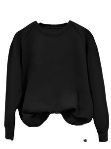 Jersey informal de algodón de gran tamaño para mujer, Sudadera con capucha, cuello redondo, primavera, Tops sueltos con característica anticontracción para invierno - Product Image 2