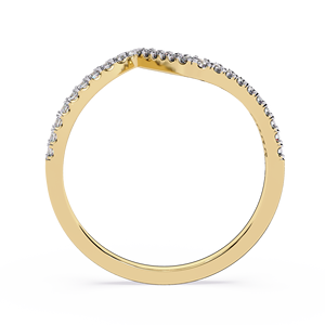 แหวนเพชรทรงกลมมินิมอลคลาสสิกสำหรับผู้หญิง ทองคำแท้ 14k เหมาะสำหรับเป็นของขวัญ งานหมั้น วันครบรอบแต่งงาน - Product Image 3
