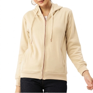 Sudaderas con Capucha Cortas de Otoño para Mujer, Personalizadas, de Alta Calidad, Lisas, Transpirables, 100% Algodón Terry, Estilo Urbano, con Cierre - Product Image 2