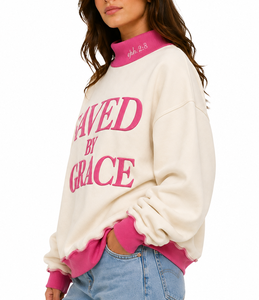 Sweat-shirt réversible vintage pour femme, col montant, personnalisable avec logo, grandes tailles, pull d'hiver – Vente en gros Fabricant - Product Image 3