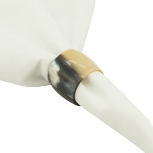 ที่ใส่ผ้าเช็ดปากทำจากเขาสัตว์ธรรมชาติคุณภาพเยี่ยม สำหรับชุดอาหารบนโต๊ะอาหาร ของตกแต่งบ้าน ของใช้ในครัวเรือน ที่ใส่ผ้าเช็ดปากทำจากเขาสัตว์ ราคาดีที่สุด - Product Image 2