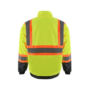 Chaqueta de Seguridad Invernal Impermeable de Alta Visibilidad para Unisex, Hecha a Medida, Ligera, Reflectante, de Poliéster, Color Sólido, Certificada CE - Product Image 3