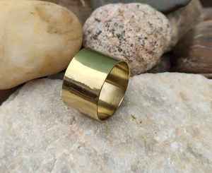 Raw Brass <b>Ring</b> Brass Band <b>Ring</b> Adjustable <b>Ring</b> <b>Blank</b> <b>Ring</b> Base Hoop Loop Connector Findings MS Handicraft Ms-wc-001 Durable - Product Image 2