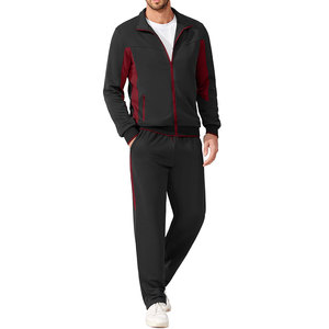 Chándal Deportivo para Hombre, a la Moda, Transpirable, Corte Ajustado, Color Sólido, Teñido Liso, Grueso, para Correr, Trotar, Ropa de Invierno - Product Image 2
