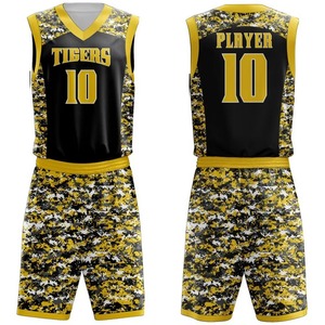 Conjunto de Uniforme de Baloncesto Personalizado para Hombres, Mujeres y Jóvenes, Tejido Transpirable, Ligero y de Secado Rápido con Impresión de Logotipo, Nombre y Número - Product Image 1