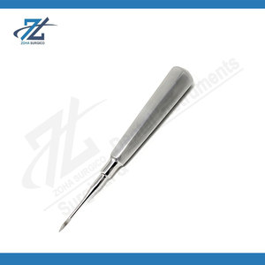 Elevador de Raíces Dentales Recto y Curvo de Acero Inoxidable, Instrumentos Quirúrgicos Dentales para Extracción de Dientes, Fabricante Pakistán - Product Image 3
