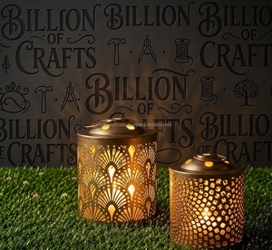 Lanterne marocaine décorative, porte-bougie islamique, décoration de maison arabe, cadeau de Ramadan et de l'Aïd, vente en gros - Product Image 4