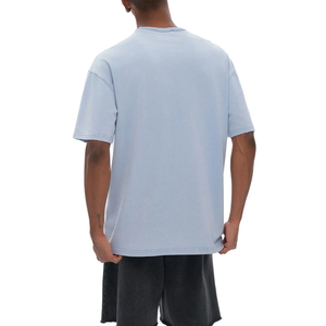 Custom logo acid washed distressed <b>t</b> shirt oversized streetwear BOXY FIT - Product Image 4