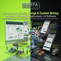Conception de site Web e-commerce et rédaction de contenu, gestion de la relation client (CRM), ERP, applications mobiles Android/iOS, WordPress, Magento, logiciels IA