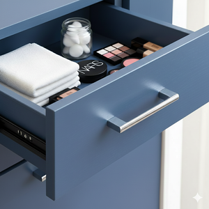 Eco-Friendly Modern Zinc Alloy <b>Bar</b> Handle Minimalist Square Cabinet <b>Pull</b> <b>for</b> Kitchen Bathroom Bedroom Furniture Chrome Finish - Product Image 5