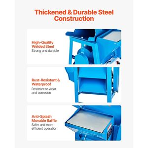 2200W Hay Chopper Double <b>Feed</b> Ports 1719lbs/h Capacity 220V Multi Forage Corn Stalks Cutting <b>Machine</b> <b>Feed</b> <b>Processing</b> <b>Machines</b> - Product Image 6