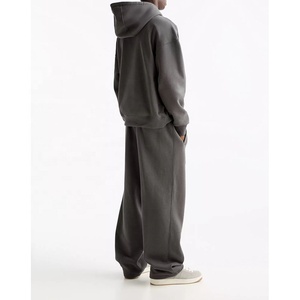 High Quality Unisex <b>2</b> <b>Piece</b> Sweat Suit Hoodie Jogger <b>Pants</b> Men Breathable Sportswear Tracksuit <b>Plus</b> <b>Size</b> - Product Image 5