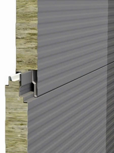 PROCK pour panneau sandwich, noyau en acier galvanisé, écologique, haute résistance au feu, système de façade industrielle pour murs extérieurs - Product Image 4