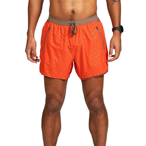 Shorts de course professionnels pour hommes, taille mi-haute, avec fente de 3 pouces, en polyester/nylon, imperméables, respirants, avec cordon de serrage - Product Image 1