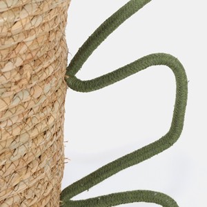 Sustainable Handmade Water Hyacinth Kids <b>Storage</b> Basket Butterfly Handle Woven Toy Organizer Handmade Nursery Basket Wholesale - Product Image 2