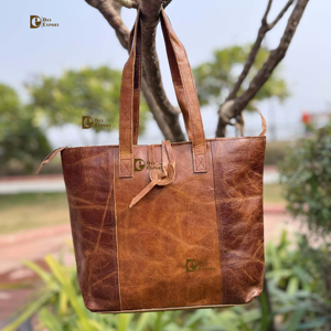 Nuevo Bolso Tote de Cuero Crunch, Elegante Bolso de Compras, Bolso de Mano para Mujer, Multiusos, Diseño Único - Product Image 1