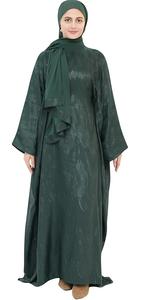 Abaya Elegante para Niñas con Hiyab, Estilo Dubái, Vestido Musulmán Islámico, Abayas Transpirables para Damas, Venta al Por Mayor OEM - Product Image 4