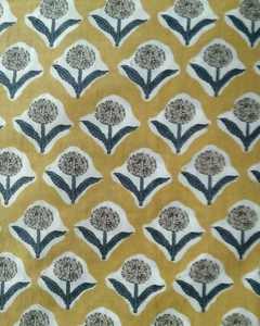 <b>Summer</b> Lightweight Woven Hand Block Printed Quick-Dry Cotton Voile Fabric for Boys' Shirts Suits Dresses Bags Curtains Lingerie - Product Image 4