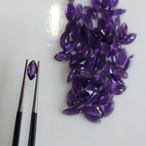 Amatista Púrpura Natural Africana, Corte Marquesa de 8x4MM, Gema Suelta de la Mejor Calidad, Gemas Red Mountain para Joyería - Product Image 1