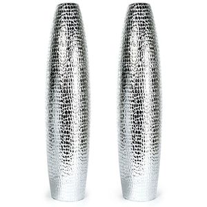 Jarrón de suelo moderno de lujo, hecho a mano en aluminio dorado, decoración contemporánea para el hogar, oficina, bodas. - Product Image 3