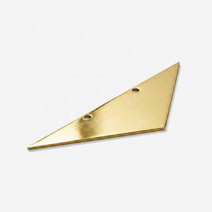 Poignée de meuble triangulaire en laiton antique, finition mate, durable, pour tiroirs et portes de maison et de bureau - Product Image 2