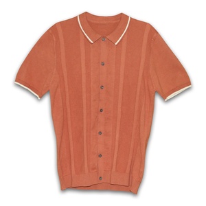 Jersey de manga corta con cuello de polo hecho a medida, suéter de punto para hombre, suministros - Product Image 5
