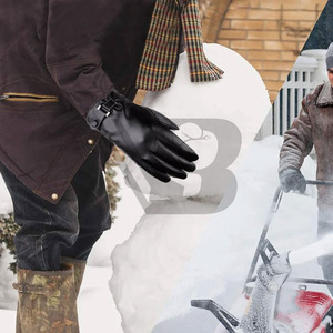 Customized Design Men Car Driving Leather Touch Screen <b>Gloves</b> Black Color Pakistan <b>Thin</b> Winter Eco-Friendly Oem Service Custom - Product Image 3