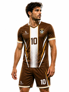 High Quality Sublimated Soccer Uniform Set Custom Men Football Jersey <b>Shorts</b> Teamwear Quick Dry Sports Apparel OEM Supplier - Product Image 2