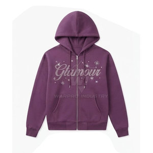 Conjunto Deportivo de Lujo con Pedrería, Sudadera con Cremallera y Pantalones Jogger, Corte Holgado - Product Image 6