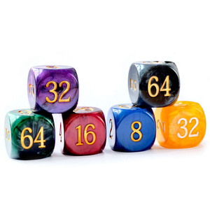 Acrylic Transparent Yellow Polyhedral Dice D20 Resin DND Dice for RPG Tabletop Game Game Accessories <b>Board</b> Game - Product Image 4