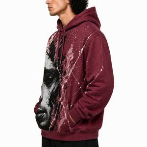 Wholesale High Quality Custom Oversized Heavyweight 100% <b>Polyester</b> <b>Hoodie</b> for Men Sublimation Print Design <b>Hoodie</b> - Product Image 3