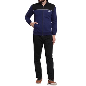 High Quality Men's Polyester Sportswear Zipper <b>Jacket</b> With Track Pants Sweat Suit Set - Product Image 1