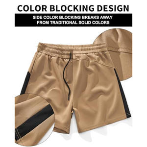 Pantalones cortos deportivos casuales de talla grande para hombre, pantalones cortos de entrenamiento transpirables de secado rápido para gimnasio, verano, para hombre - Product Image 4