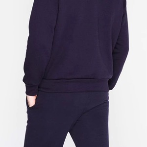 Sweat-shirt à capuche thermique en molleton uni pour homme, en mélange polyester/coton tricoté épais, brodé, respirant et coupe-vent - Product Image 5
