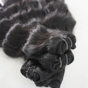 Mechón de ondas profundas súper suave de 8 a 32 pulgadas cabello de grado virgen 100% para mujeres negras mechones de ondas profundas de fabricación