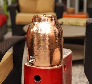 Nuevo Dispensador de Agua Moderno de Cobre para Cocina con Caja de Almacenamiento de Acero Inoxidable, Fuente de Agua Burbujeante para Exteriores, Gran Venta - Product Image 1